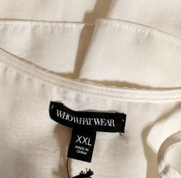 Off White Multi-Layered Ruffled Tank - Picture 5 of 9